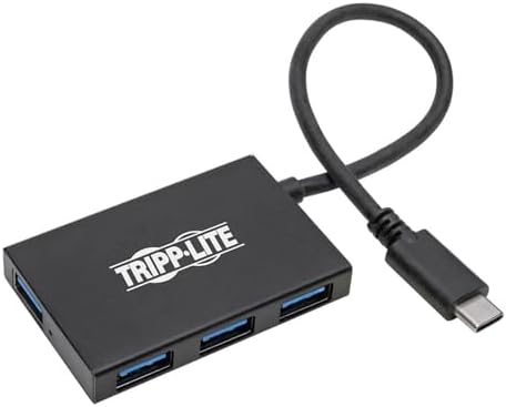 Tripp Lite USB C Hub 4-Port USB-A USB 3.1 Gen 2 10 Gbps Portable Aluminum