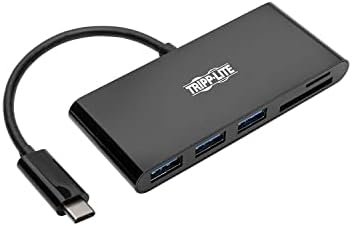 Tripp Lite USB C Hub Multiport Adapter Converter w/ 3X USB-A, Micro SD