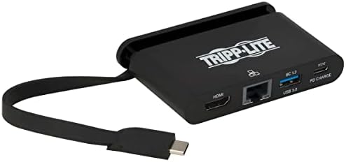 Tripp Lite USB-C Hub with 4K HDMI, Gigabit Ethernet, USB-A, USB-C PD Charging (5A, 100W)