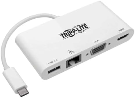 Tripp Lite USB-C Multiport Video Adapter Converter, 4K @ 30Hz HDMI, USB-A 3.2 Gen 1