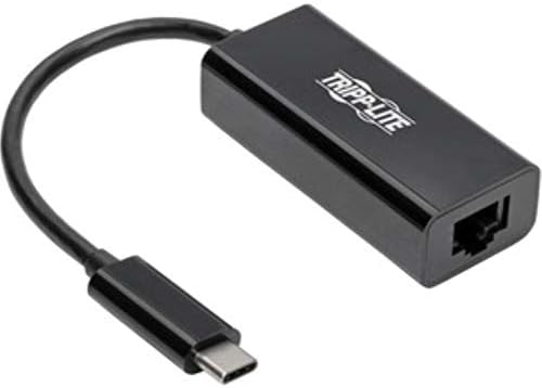 Tripp Lite USB-C to Gigabit Ethernet Adapter, USB Type C to Gbe, Thunderbolt 3 Compatible