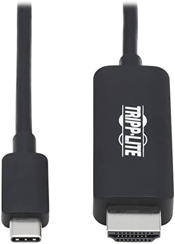Tripp Lite USB C to HDMI Cable, Thunderbolt 3 Compatible Adapter Cable, USB-C and HDMI 4K