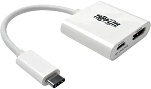 Tripp Lite USB C to HDMI Video Adapter Converter 4Kx2K w/ USB-C PD Charging Port