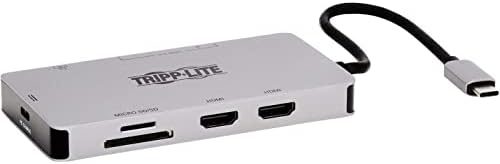 Tripp Lite USB-C Two-Monitor HDMI Laptop/Phone Docking Station, 4K @ 60 Hz (4:4:4), USB-A Hub