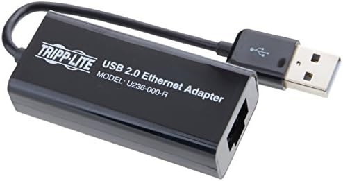 Tripp Lite USB to Ethernet Adapter, USB Type A to Gbe, 10/100 Megabits Per Second