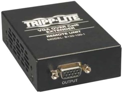Tripp Lite VGA over Cat5 / Cat6 Extender, Receiver, 1920x1440 at 60Hz (B132-100-1)