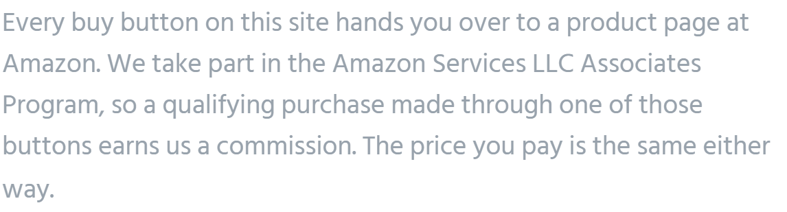 A note on how this site pays for itself
